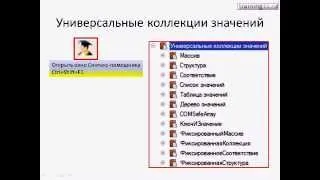 3 Универсальные коллекции значений системы 1С