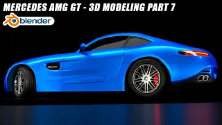 How to Make Mercedes AMG GT Car in Blender 2.8 - 3D Modeling Tutorial Part 7