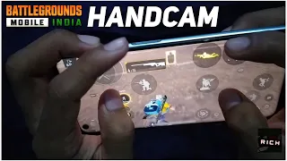 [ Handcam ] How to Air Prone Like Pubg Rich in Android With Handcam Proof 💙 | King of sniper | BGMI