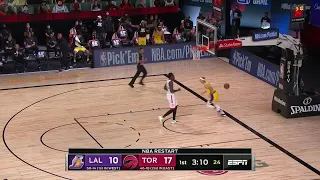 1st Quarter, One Box Video: Toronto Raptors vs. Los Angeles Lakers