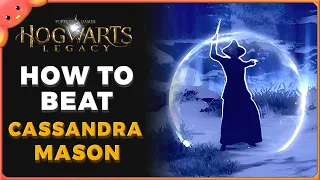 How to get through CASSANDRA MASON'S SHIELD - Hogwarts Legacy Gameplay (Beat Haunted Shop Quest)