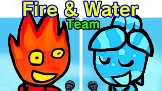 Friday Night Funkin' - FNF: Elements | Fireboy & Watergirl | in The Forest Temple (FNF Mod/Obsidian)