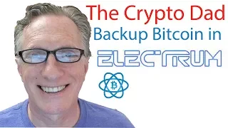 Backing up Your bitcoins using the  Electrum Bitcoin Wallet