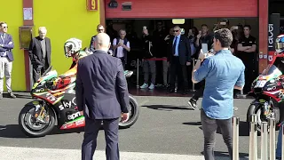 Andrea Iannone e Bradley Smith con la MotoGp al Mugello 1/2