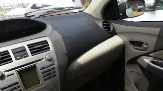 Toyota Belta, original and fake dashboard difference