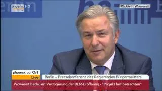 Rücktritt: Klaus Wowereit zur Begründung seines Rückzugs aus der Politik am 26.08.2014