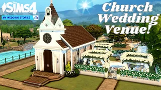 Church Wedding Venue!! 💍|| Sims 4 My Wedding Stories || Speed Build || No CC