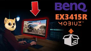 BENQ EX3415R, Unboxing! MOBIUZ, 144hz, IPS!