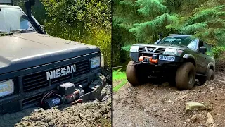 [OFFROAD VS] Deep Mud Offroad with Nissan Patrol Y60 vs Patrol Y61 M57