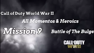 Call of Duty: WWII Mission 9: Battle of The Bulge All Mementos & Heroic Actions