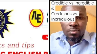 Confused Words: credible vs incredible & credulous vs incredulous #englishwords #vocabulary #english