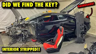 LAMBORGHINI Huracan Rebuild! Stripping The Interior is STRESSFUL! (Part 3)