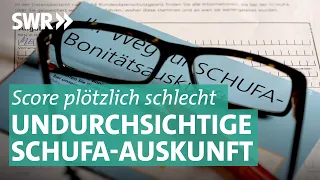 Schufa-Score: Woher kommt die schlechte Bonität? | Marktcheck SWR