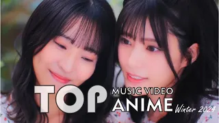 TOP 50 Most Popular Anime Winter 2024's Music Video -Youtube ver.-