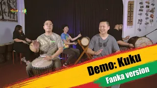 Rhythm: Kuku - Fanka version (Individual djembe dunun demo and performance)