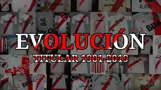 EVOLUCIÓN DE LA CAMISETA TITULAR DE RIVER • (1901-2019)