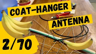 HAM RADIO: The Coat hanger Antenna 2m/70cm dipole.