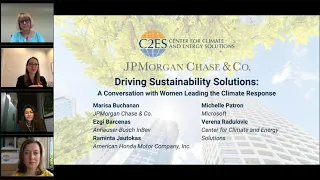 Webinar: Driving Sustainability Solutions: A Conversation with Women Leading the Climate Response