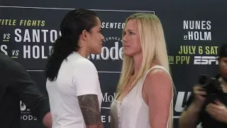 Amanda Nunes vs. Holly Holm Face Off | UFC 239 Media Day