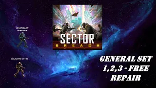 War Commander - Sector Breach October  - General Set 1,2,3 - Free Repair