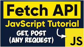 Fetch API JavaScript in Easiest way | Fetch API Tutorial