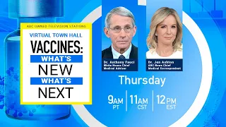 ‘Vaccines: What’s New, What’s Next’ Town Hall with Dr. Jen Ashton and Dr. Anthony Fauci