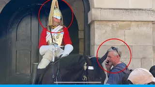 King’s Guard Delighted By A Surprise Visit By His Family