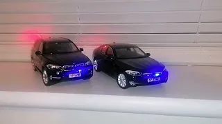 VIPPU 1.24 scale Welly BMW x5 and 535i with LEDs