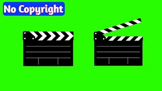 Clapper board green screen no copyright || Green screen clapper board for videos non copyright