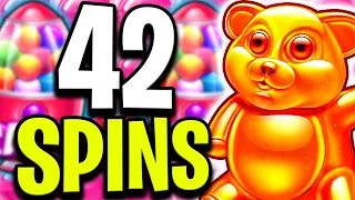 SUGAR RUSH 1000 SLOT 🤑 FIRST 42 FREE SPIN BONUS‼️ * BIG WIN *