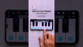 Les Choristes - Vois sur ton Chemin (Piano Tutorial) #shorts