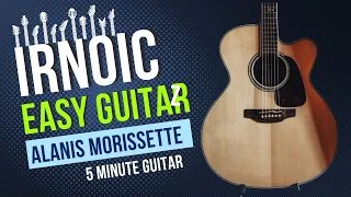 Learn to Play Ironic by Alanis Morissette on Acoustic Guitar | Easy Chords & Capo Tutorial