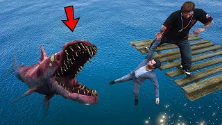 Finding ZOMBIE MEGALODON SHARK In GTA 5!