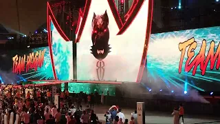 Team Hogan Entrances at WWE Crown Jewel 2019 with Roman Reigns Big Pyros! 🔥