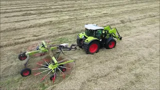 Claas Rollant 520 RC Heu Pressen im  Oderbruch - Claas Liner 2700 Claas Liner 450 Claas Arion