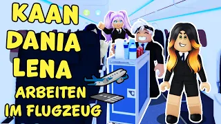 Ich arbeite mit Lena & Dania 1 TAG IM FLUGZEUG! Wer ist der beste Flugbegleiter?