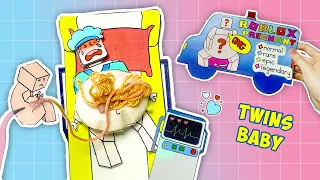 [🎀Paper diy🎀] Roblox Mother Pregnant with TWINS!! ASMR Blind Bag Doctor Full Set - 로블록스 블라인드백