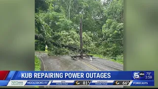KUB repairing power outages