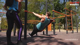 TopWorkout Start. Австралийские подтягивания средним хватом