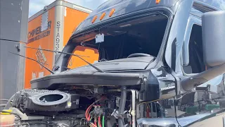 Windshield Damaged Schneider Terminal For Inspection