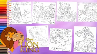 Coloring Disney The Lion King - Simba Nala Scar Rafiki Timon Pumba   Coloring Pages