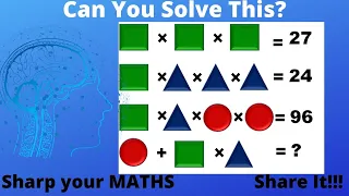 Can you Solve this Puzzle | Math Puzzle for kids@sharpyourmaths