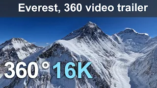 Everest. Aerial 360 video trailer shot in 16K