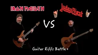 Iron Maiden VS Judas Priest (Guitar Riffs Battle)