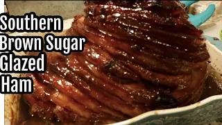The BEST Brown Sugar Glazed Ham on YouTube - NO PINEAPPLES