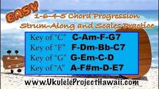 EASY UKULELE Strum-Along and Scales Practice