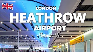 HEATHROW AIRPORT | TERMINAL 3 | Departure Hall Zones A-G | Duty Free Shops | Gates | 4K Walking Tour