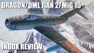 Dragon Jian Ji 2 (Zvezda MiG15) 1/72 inbox review