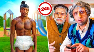 SIDEMEN OLD vs YOUNG FOR 24 HOURS CHALLENGE