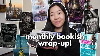 Monthly Wrap-Up! I read 12 books last month (2 new TOP favorites + trying new authors!)